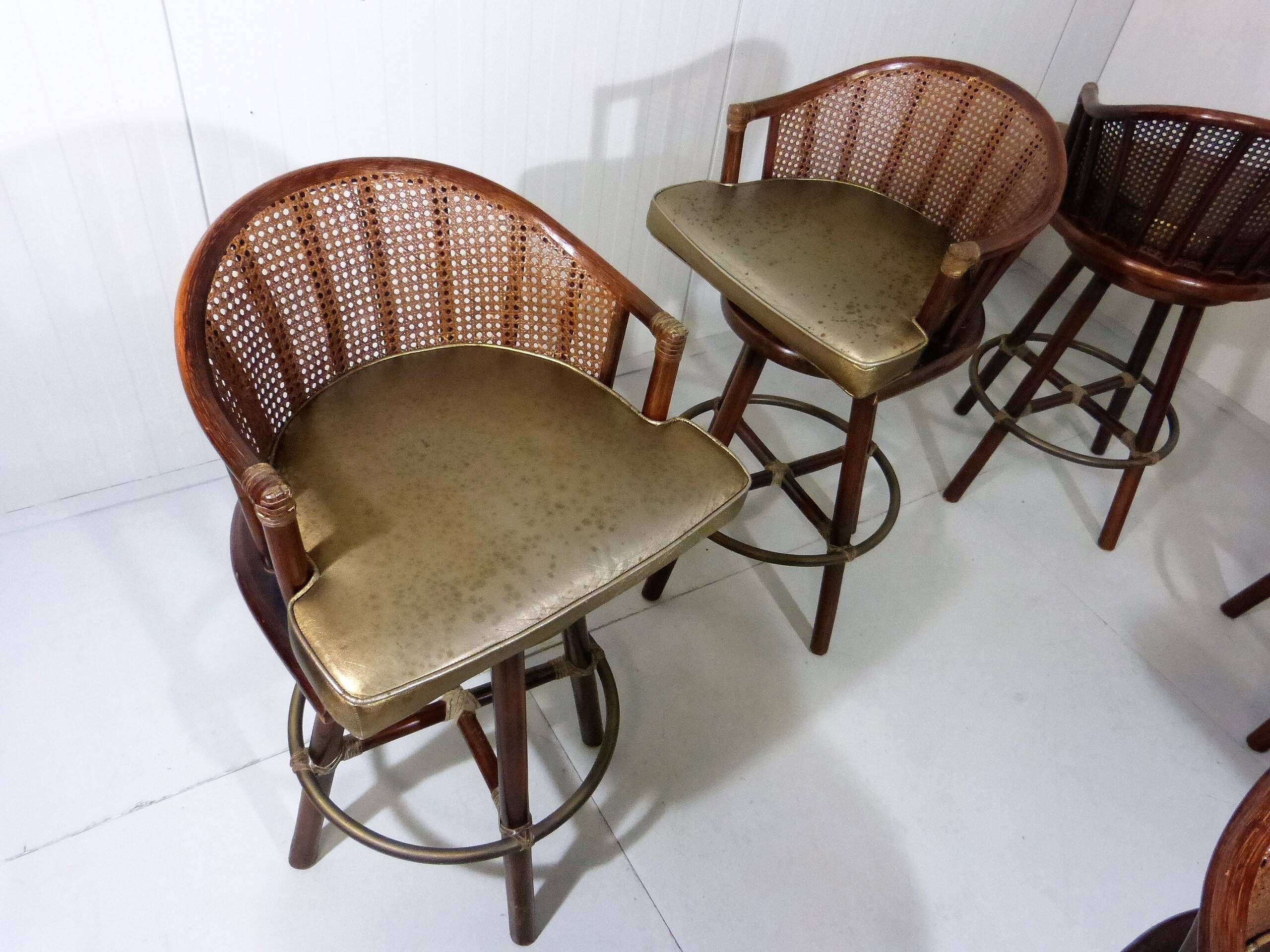Elinor McGuire bar stools Hans Kaufeld 1960s