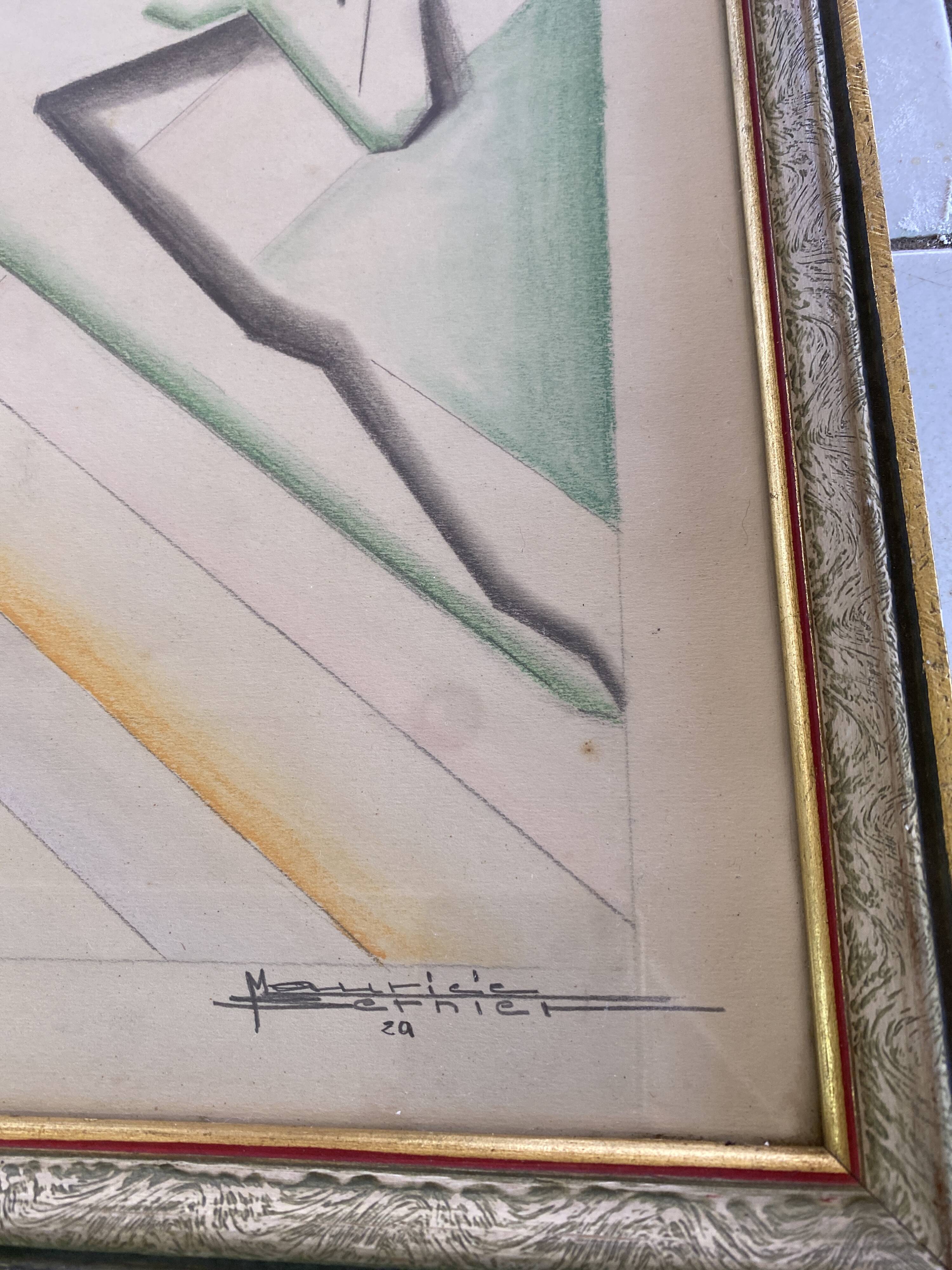 Original Art Deco drawings 1929 pair