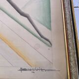 Dessins originaux art déco 1929 la paire