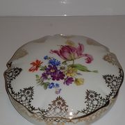 Porcelain box of Limoges SAP France floral decoration