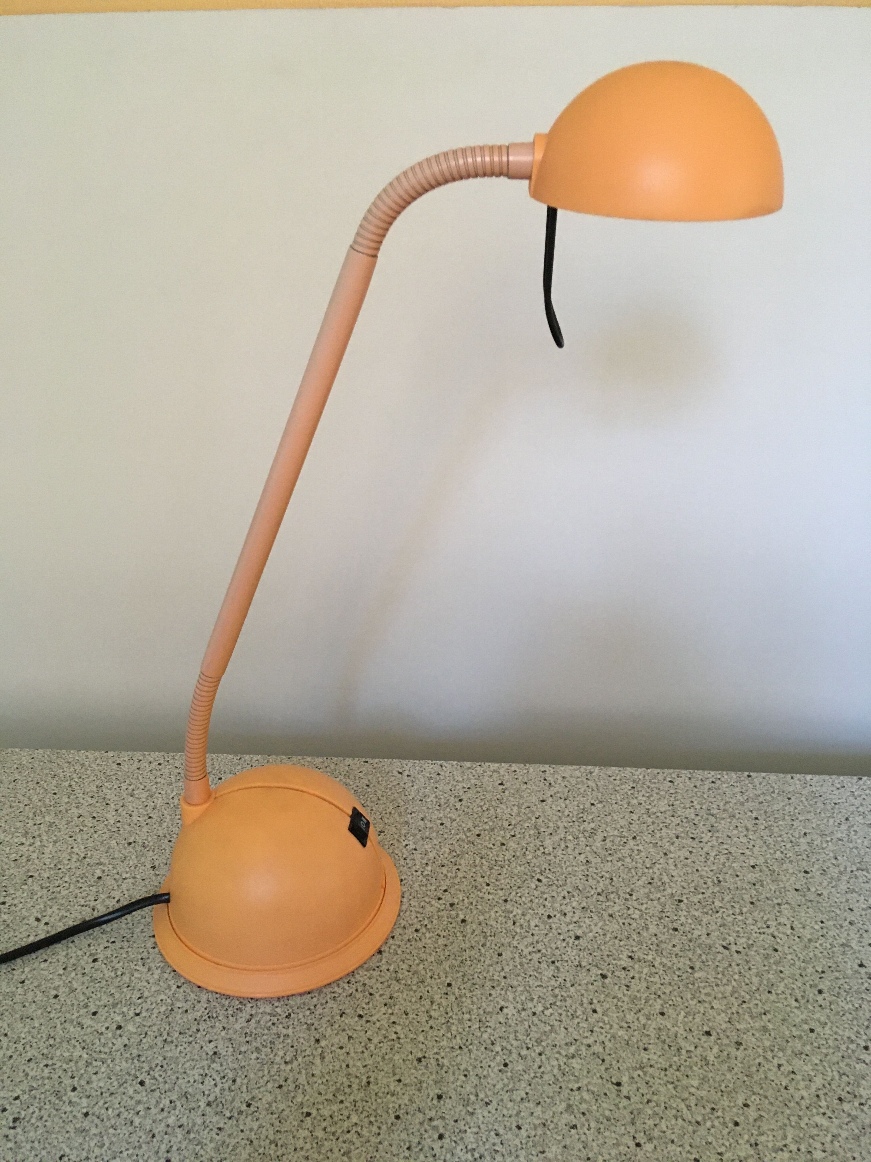 Vintage orange desk lamp