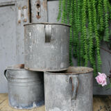 Cache pot en zinc