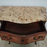 Commode style louis XV sauteuse marqueterie