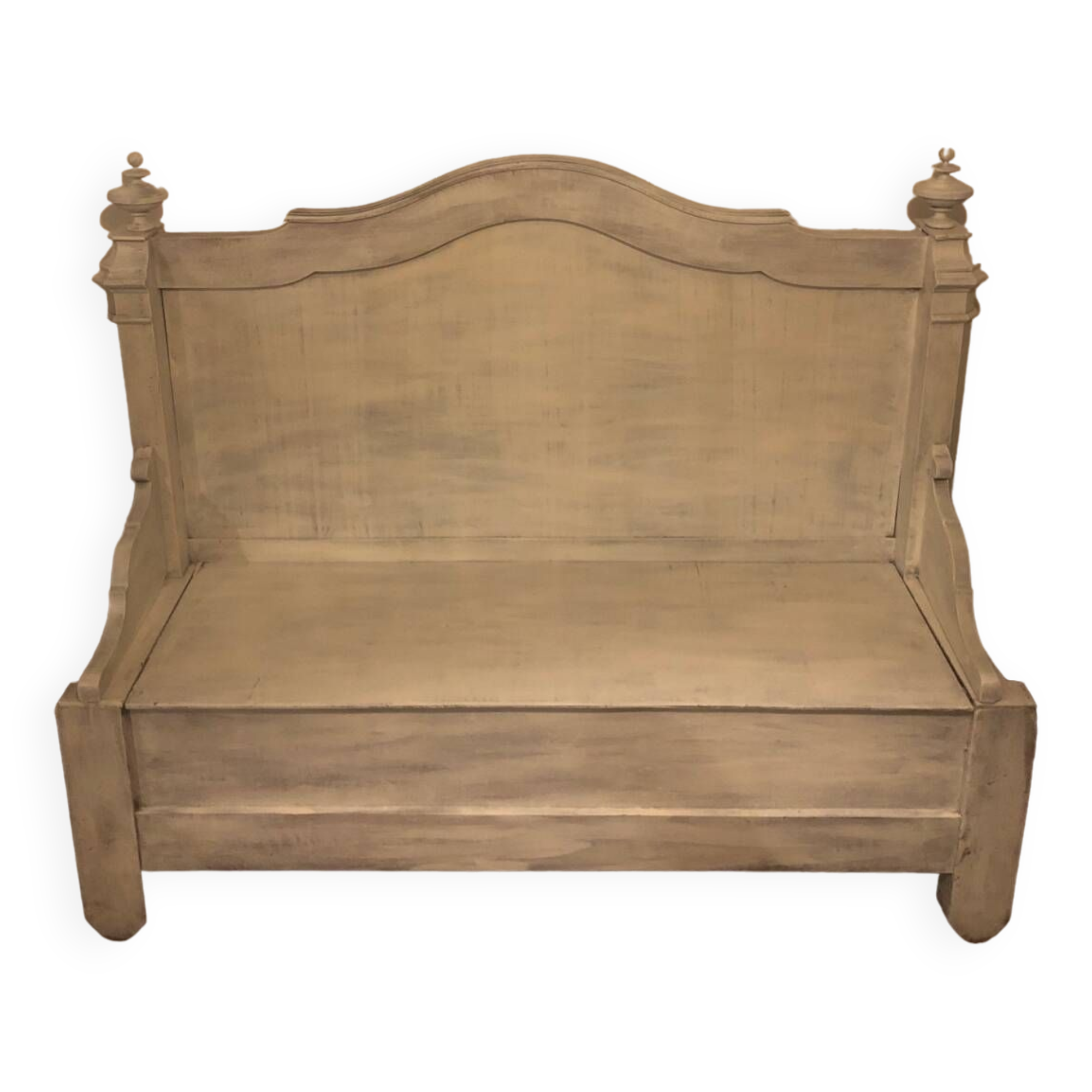 Shabby chic style church bench