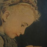 Tableau « Le Portrait de la jeune fille », design scandinave, 19e siècle, d'Albert Anker