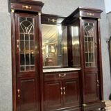 Empire style mahogany and gilded bronze display cabinet, circa 1880