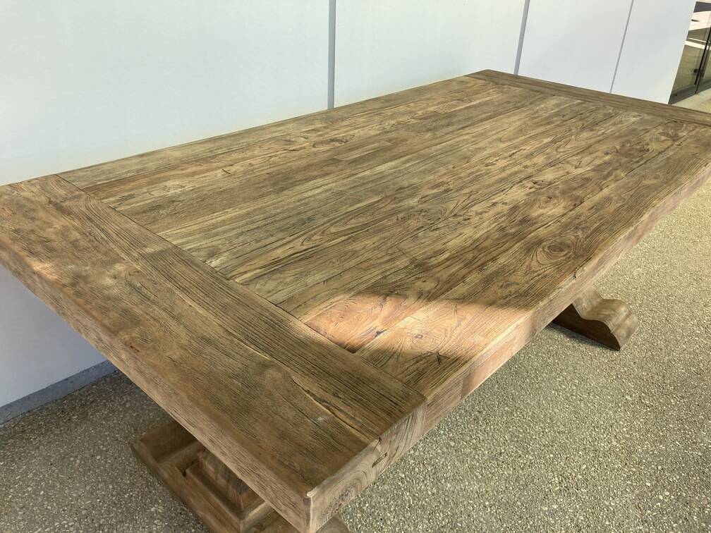 Old wooden monastery table - Spirito 220 by 100 cm