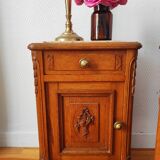 Pair of solid oak bedside tables 1920