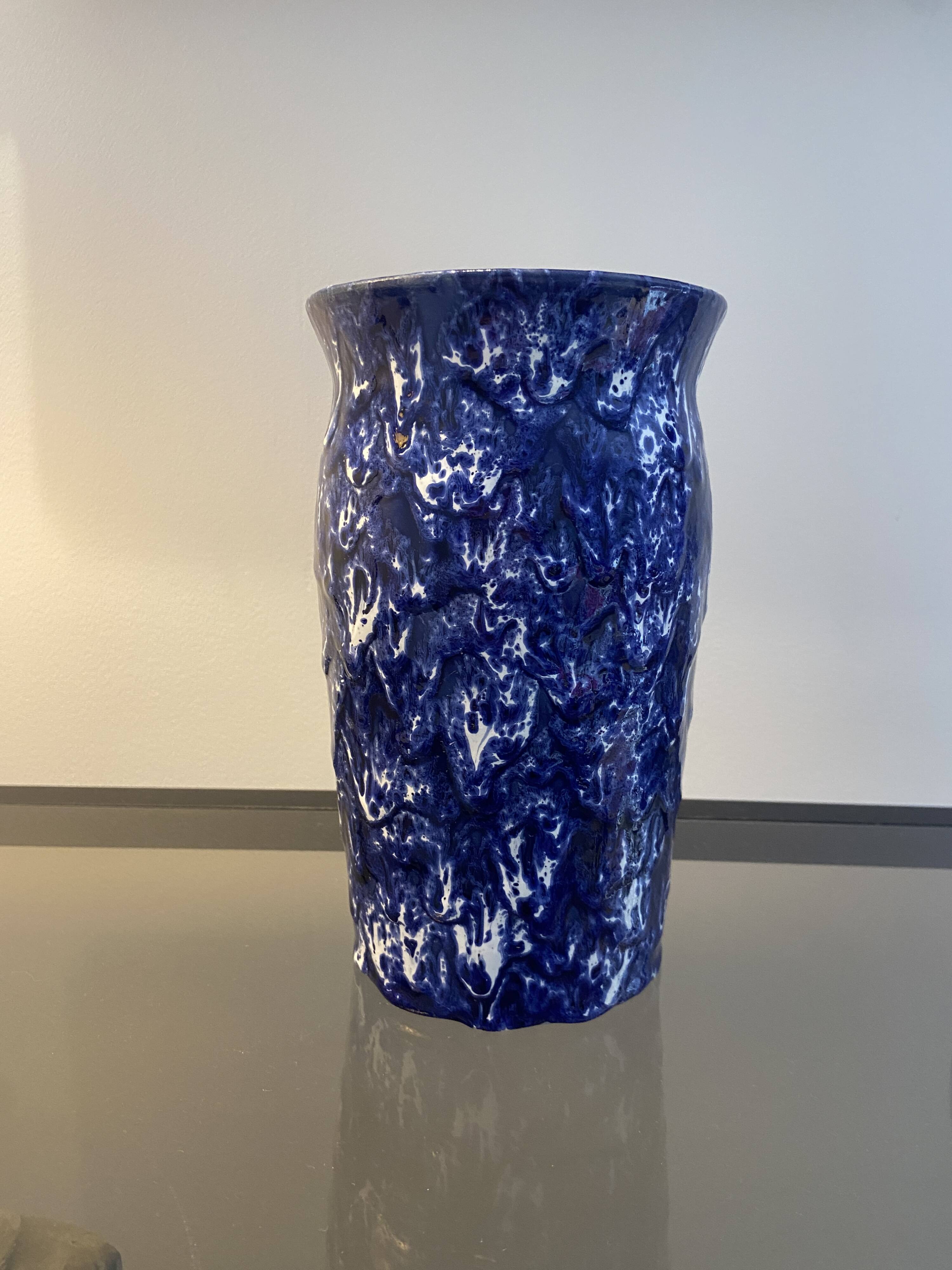 Glazed ceramic vase