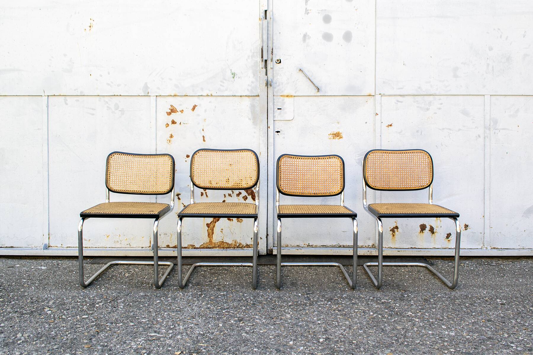 Chaises Cesca par Marcel Breuer pour Gavina, 1960, Ensemble de 4, Ensemble de 4