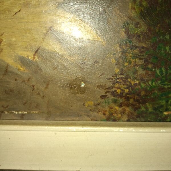 Tableau huile sur carton