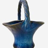 Basket pot cover, Vintage ceramic