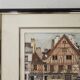 Tableau Ink and pastel - Dijon Place François-Rude - E Poinet