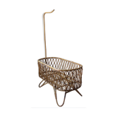 Berceau rotin vintage