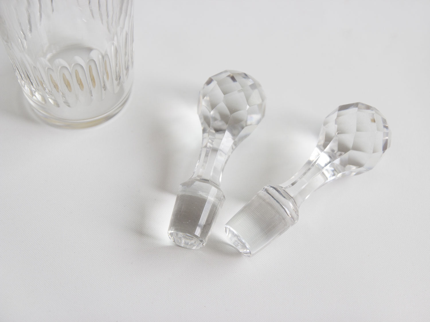 Set of baccarat oil and winery