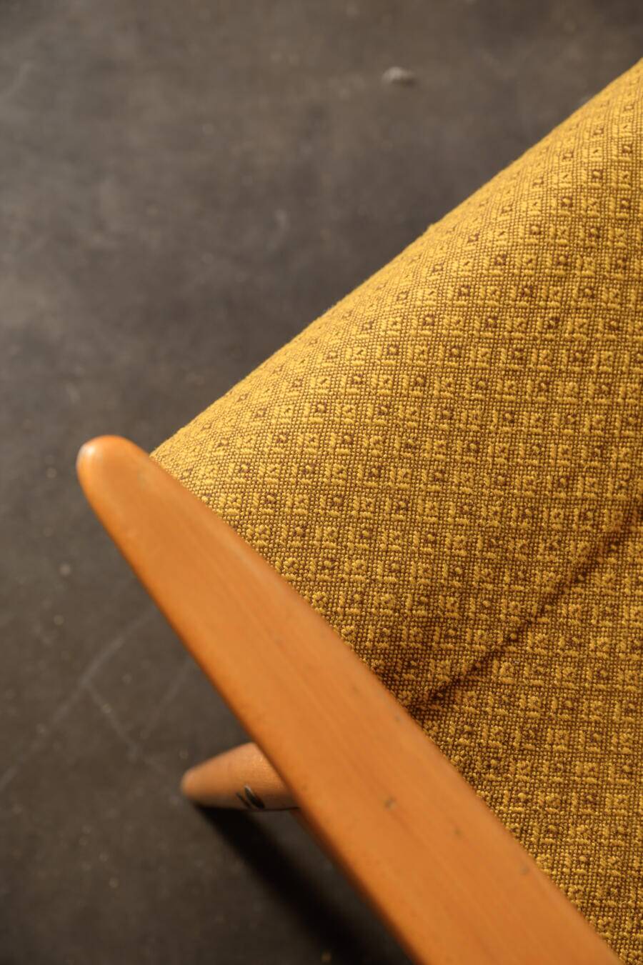 Boomerang armchair, original fabric