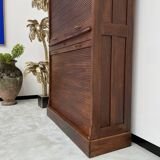 Solid oak curtain cabinet, circa 1930