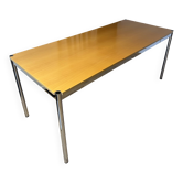 USM Haller desk in natural varnished beech veneer