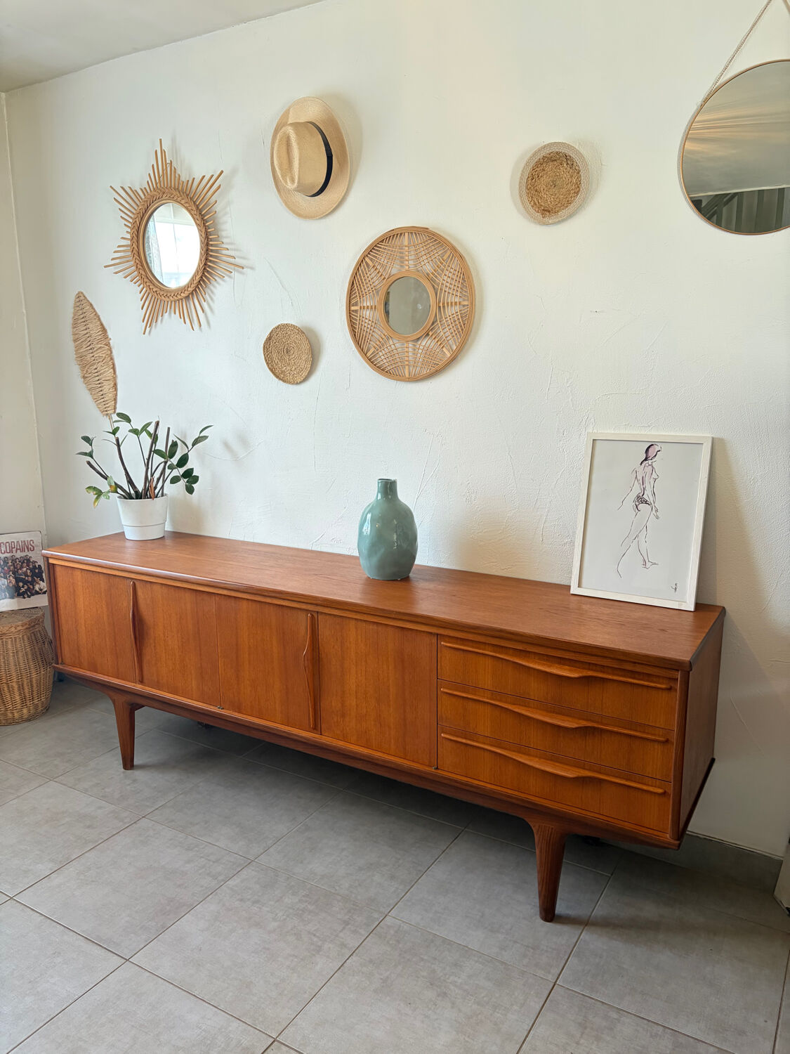 Scandinavian teak sideboard