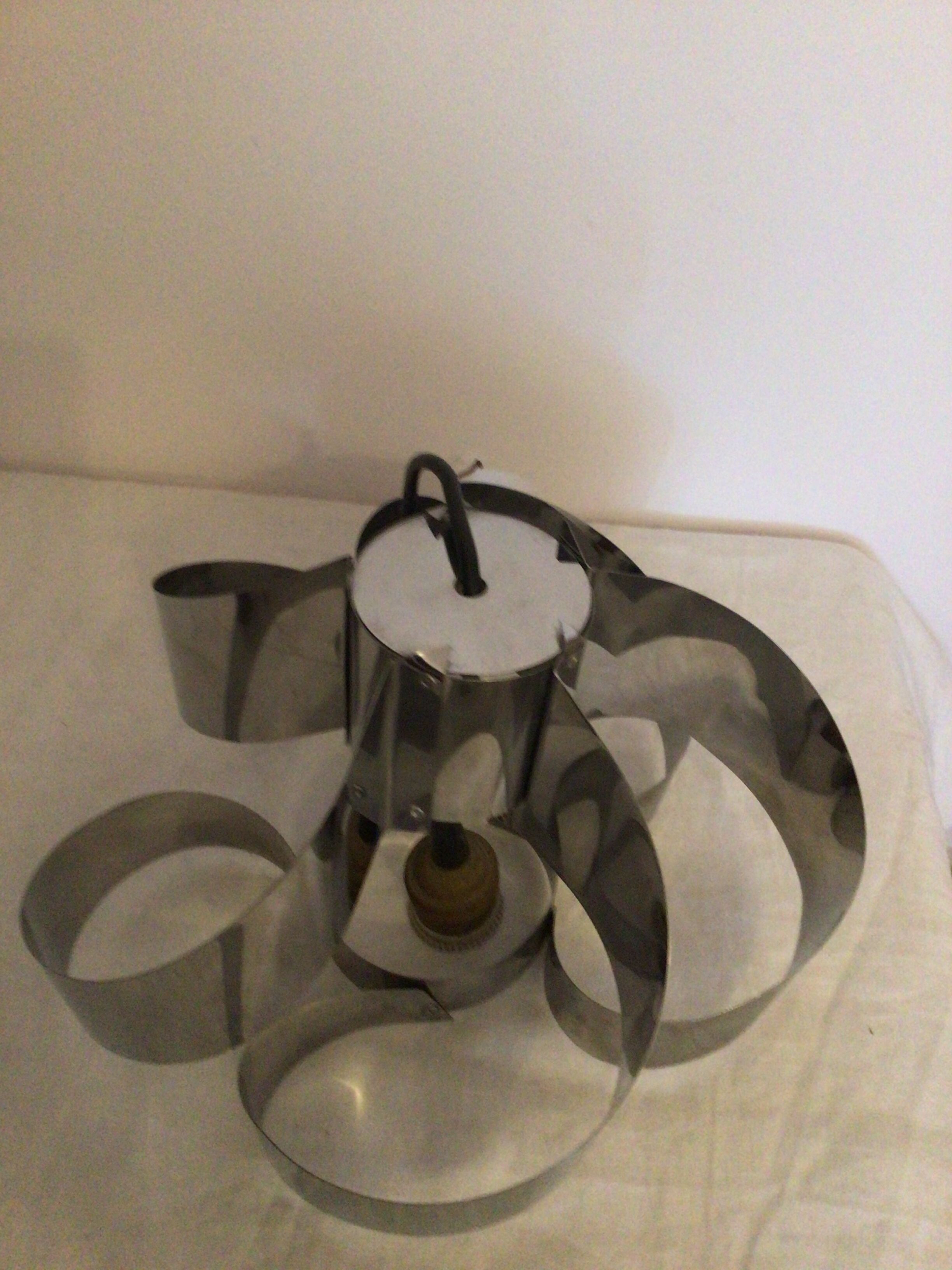 Hanging lamp sheets aluminum metal year 60/70