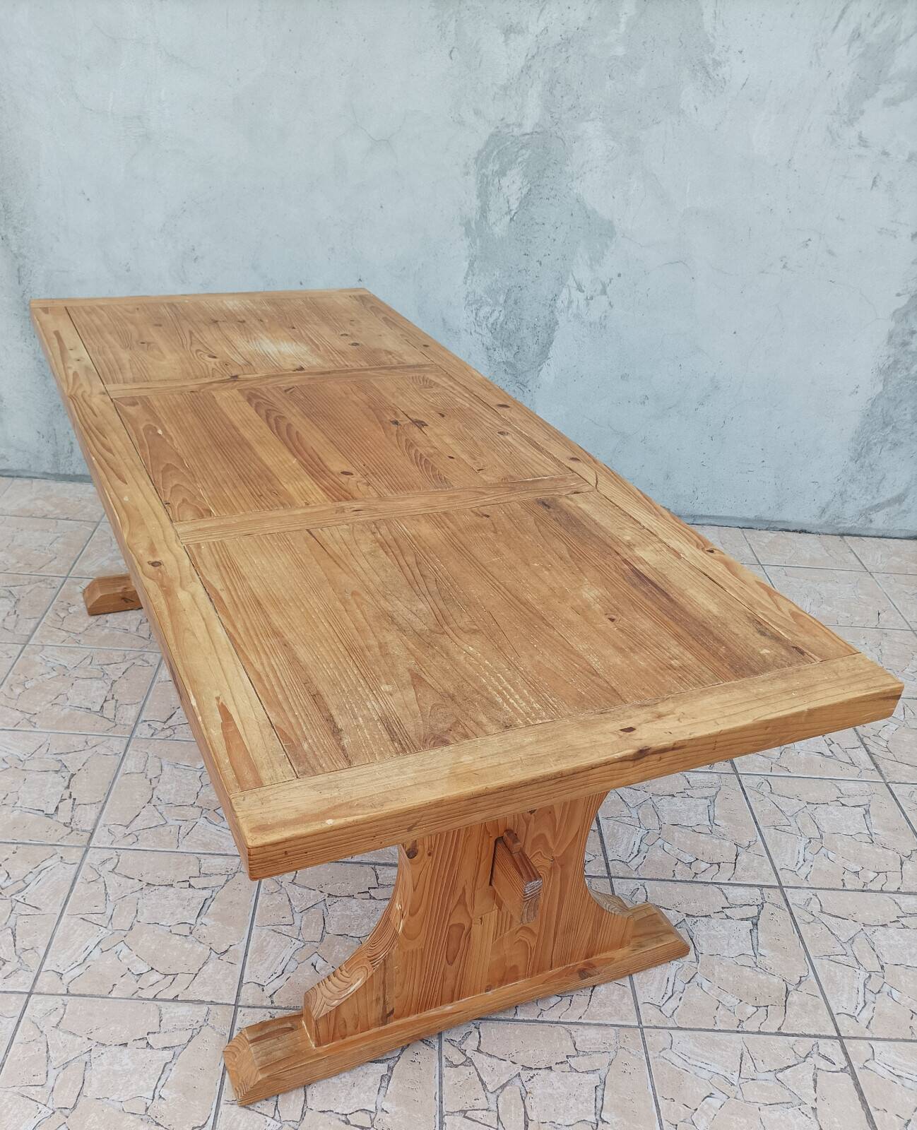 Solid pine farmhouse table