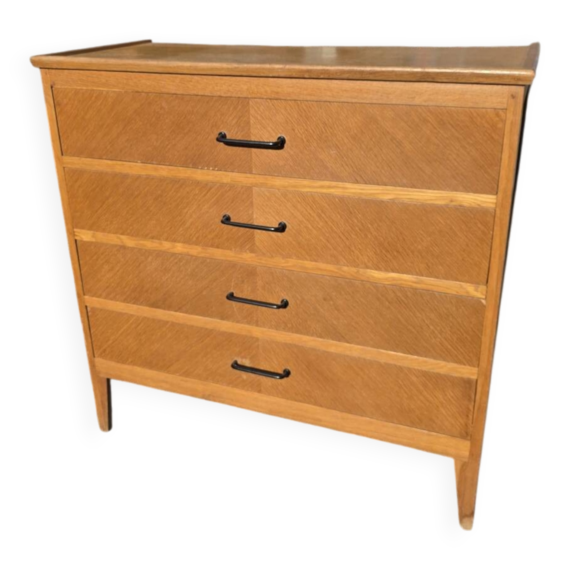 Vintage oak chest of drawers from the 60s
