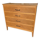 Vintage oak chest of drawers from the 60s