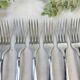 6 vintage stainless steel forks vlm italia