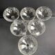 6 Champagne glasses – Saint Louis Christmas service rock crystal engraving 3540