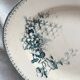 Plat ovale terre de fer fleurs oiseaux "Malaga" Petrus Regout