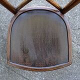 Set of 4 bistro chairs, wooden seats 1925