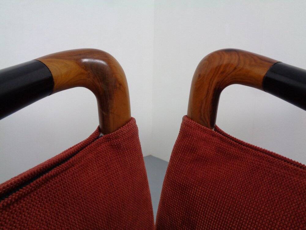Set of Progetti Lounge Chairs by Umberto Asnago for Giorgetti, 1980s, Set of 2