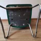 Industrial Pullman chair 60 sad vintage blue