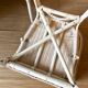 Paire de fauteuils en rotin blanc