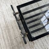 Italian 80s coffee table in marble and glass