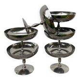 6 coupes en inox 1970