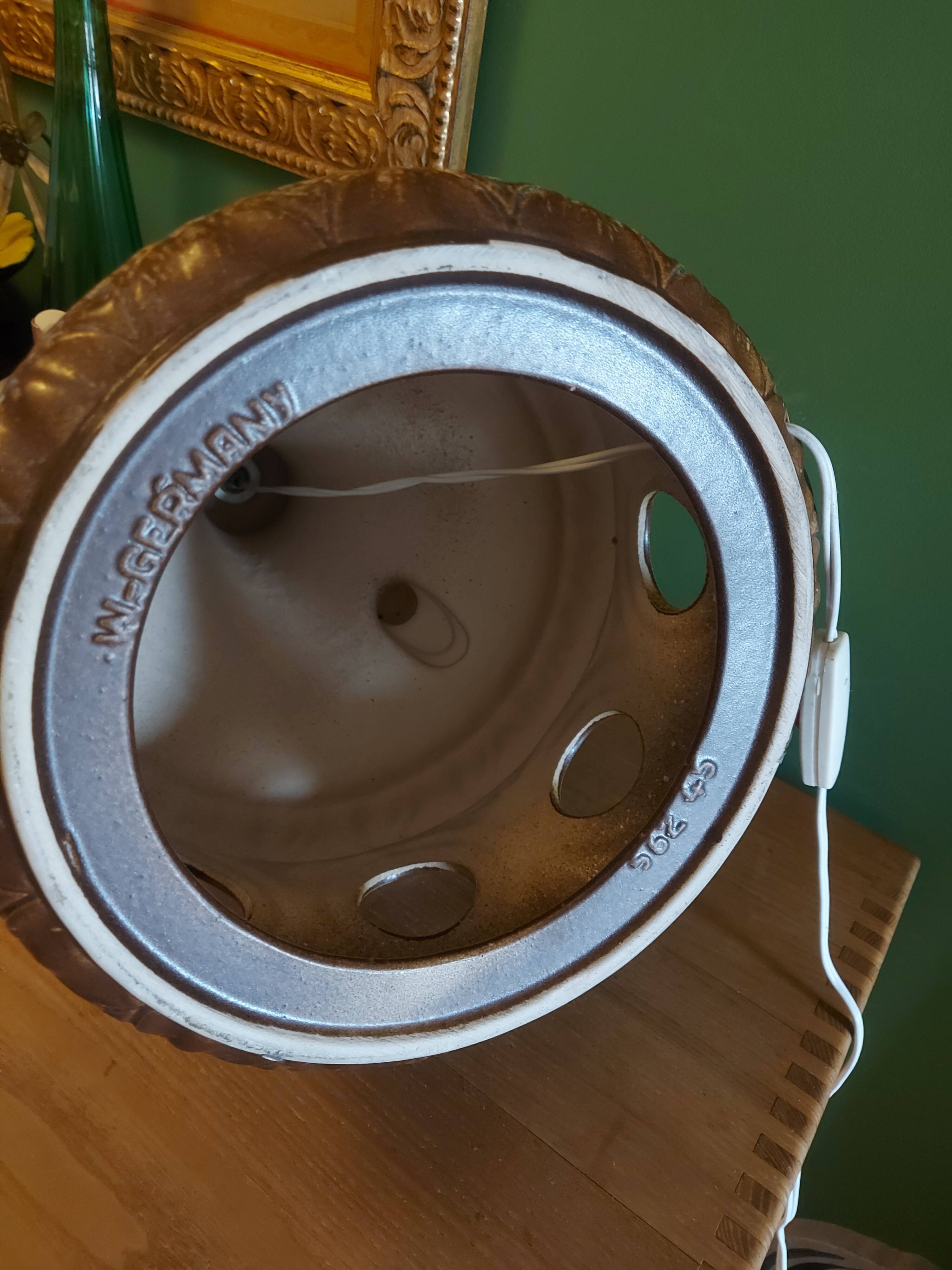 Large vintage ceramic lamp stand70'S