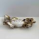 Italian handpainted leopard in ceramic, 1950s