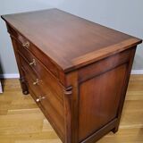 Bureau commode en acajou