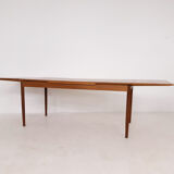 Teak extendable dining table, The Netherlands 1950's