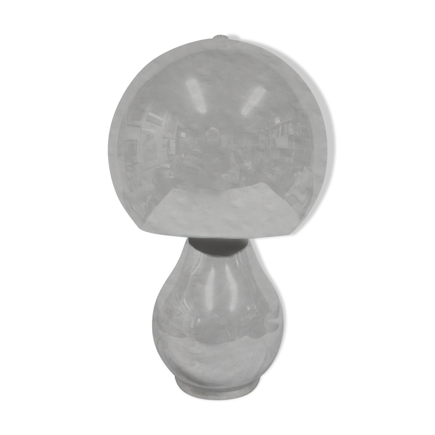 Chrome mushroom lamp 1970