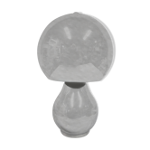 Chrome mushroom lamp 1970