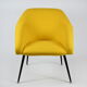 Vintage polish armchair shell, fully renovated, 1960s, fabric, chrome