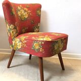 Floral cocktail armchair, 1970