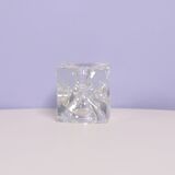 glass ice cube candlestick Sklo Union by Rudolf Jurnikl