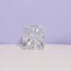 glass ice cube candlestick Sklo Union by Rudolf Jurnikl