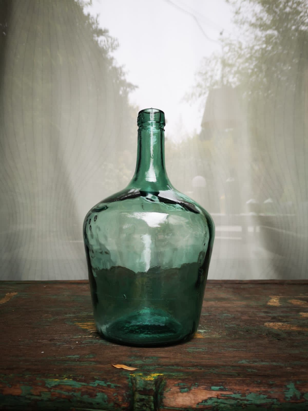 Demijohn blue glass