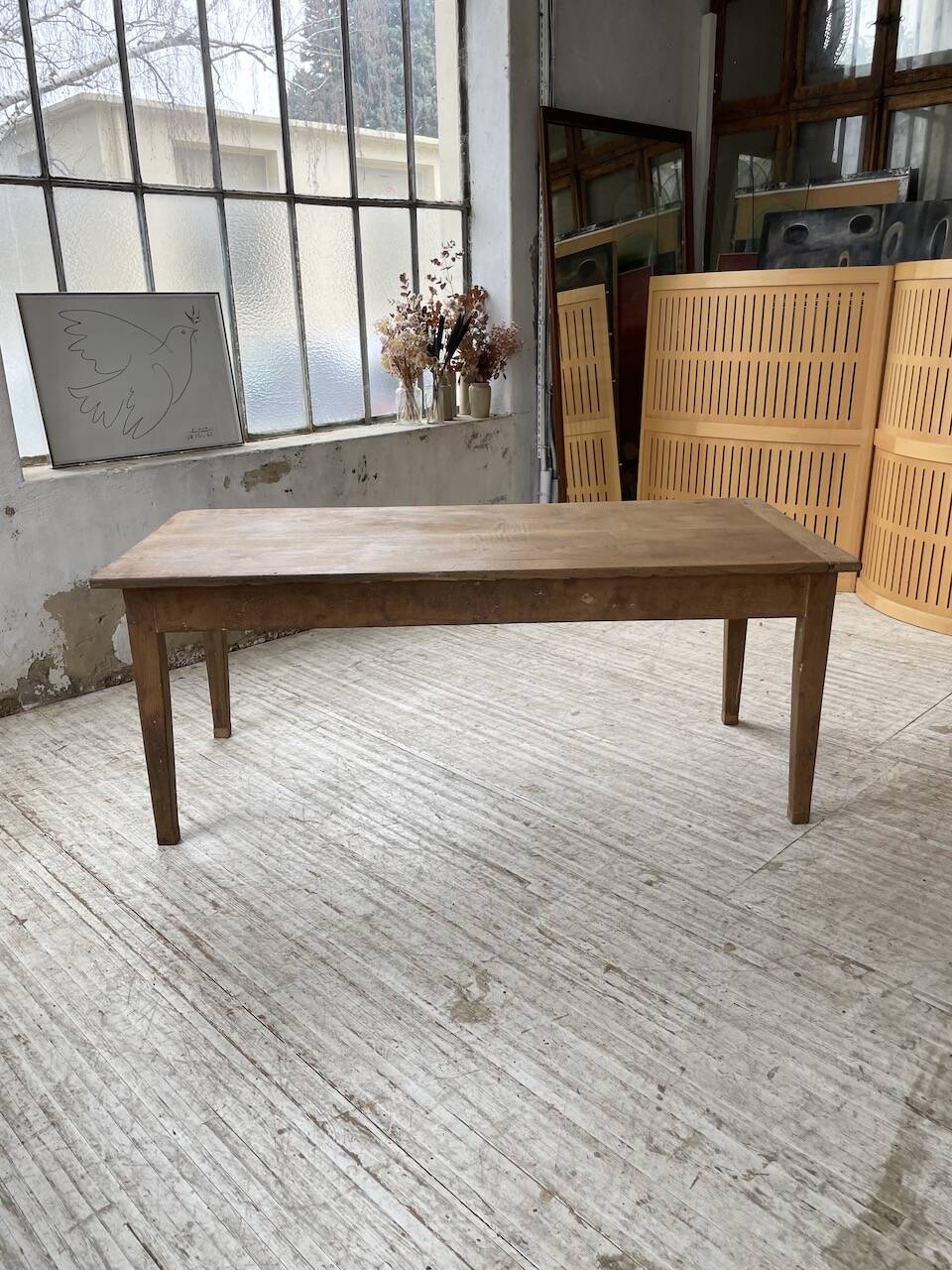 Oak farm table 2m