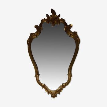 Golden mirror in Venetian baroque style