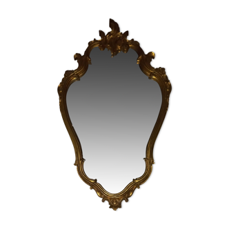 Golden mirror in Venetian baroque style